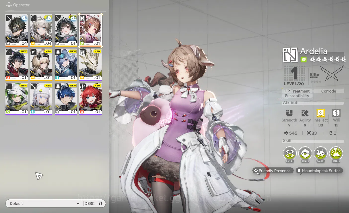 ASIA | Fresh Meta Starter | (1 SSR) Ardelia P1 + 5 Char SR Character | Log Gryplink | Take Mail | Check SS (END786) Arknights: Endfield Accounts ASIA | Fresh Meta Starter | (1 SSR) Ardelia P1 + 5 image 1