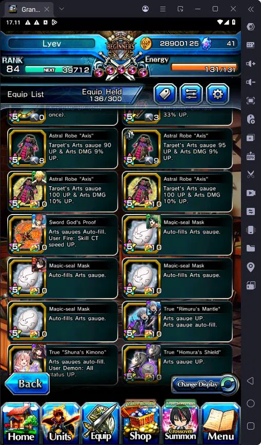 Grand Summoners Accounts GLOBAL|14 Ascend|Rank 84|Shirou Emiya TW|Summer Mi image 2