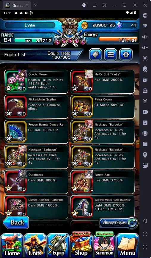 Grand Summoners Accounts GLOBAL|14 Ascend|Rank 84|Shirou Emiya TW|Summer Mi image 6