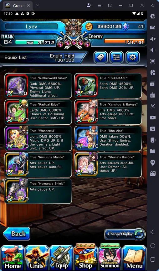 Grand Summoners Accounts GLOBAL|14 Ascend|Rank 84|Shirou Emiya TW|Summer Mi image 7