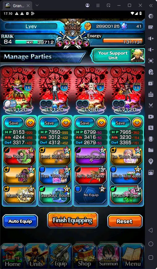 Grand Summoners Accounts GLOBAL|14 Ascend|Rank 84|Shirou Emiya TW|Summer Mi image 9