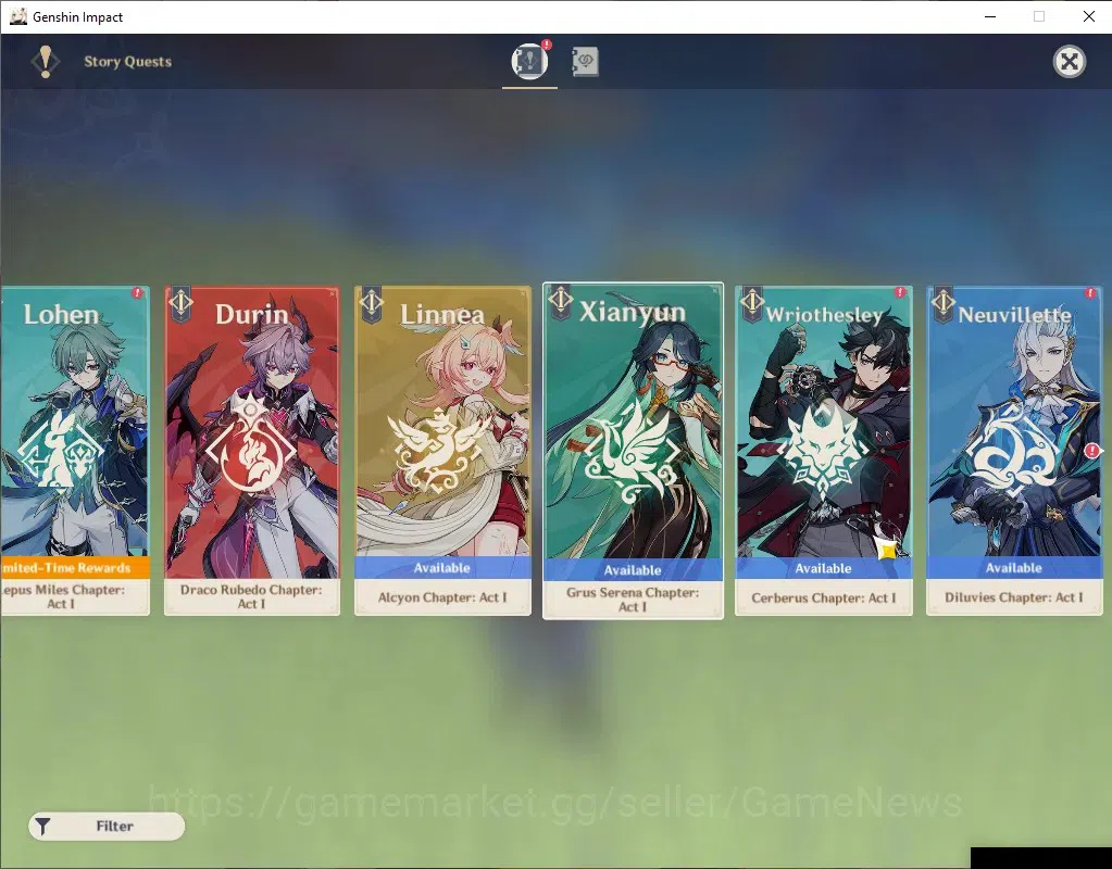 Genshin Impact Accounts ASIA|AR 55|BD Unset|4 Limited + 1 (*5Weapon)|Colum image 15