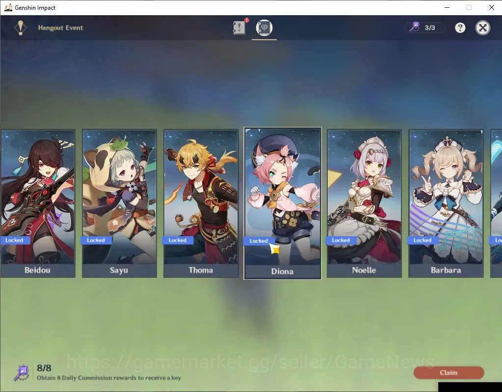 Genshin Impact Accounts ASIA|AR 55|BD Unset|4 Limited + 1 (*5Weapon)|Colum image 19