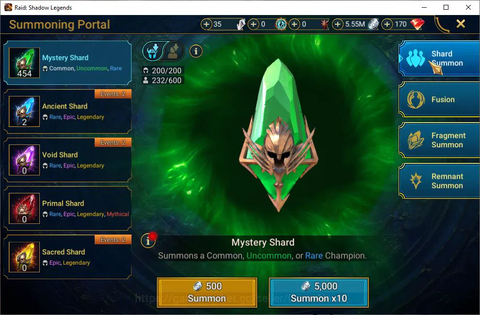 Raid: Shadow Legends Accounts Lv31 799K Power|1 Mythical (Androc)|21 Legendary(X image 16