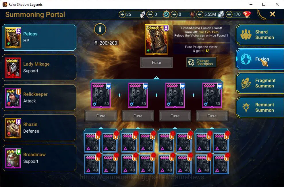 Raid: Shadow Legends Accounts Lv31 799K Power|1 Mythical (Androc)|21 Legendary(X image 17