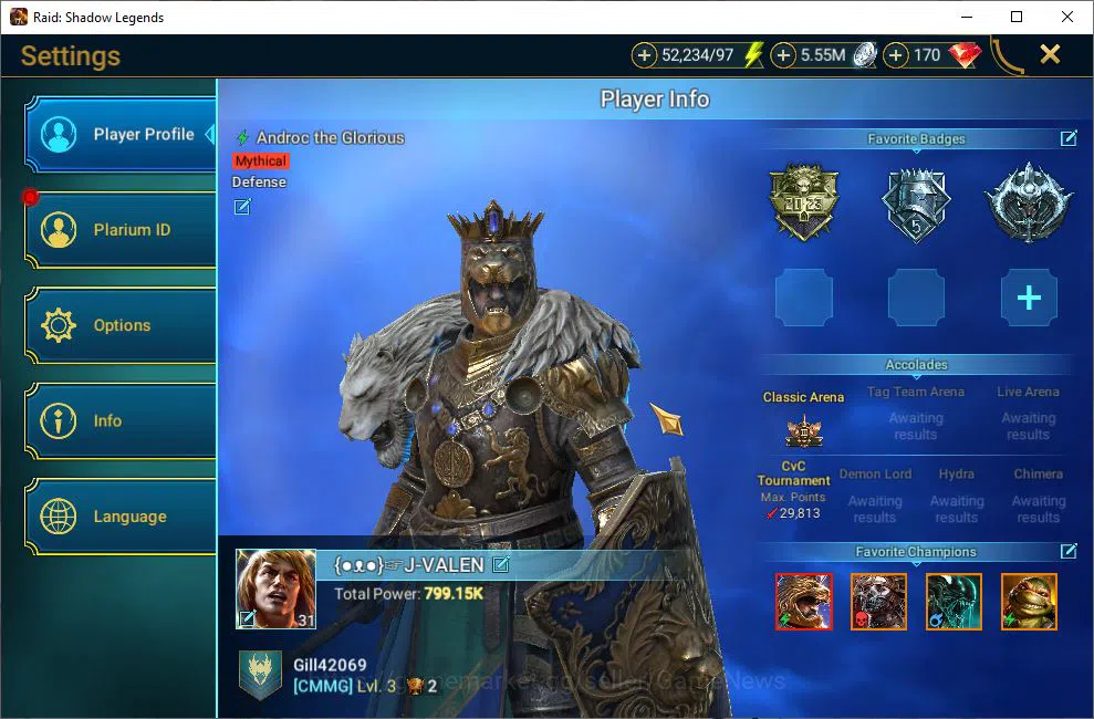 Raid: Shadow Legends Accounts Lv31 799K Power|1 Mythical (Androc)|21 Legendary(X image 2