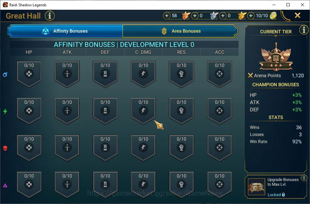 Raid: Shadow Legends Accounts Lv31 799K Power|1 Mythical (Androc)|21 Legendary(X image 20
