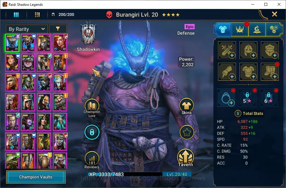 Raid: Shadow Legends Accounts Lv31 799K Power|1 Mythical (Androc)|21 Legendary(X image 4
