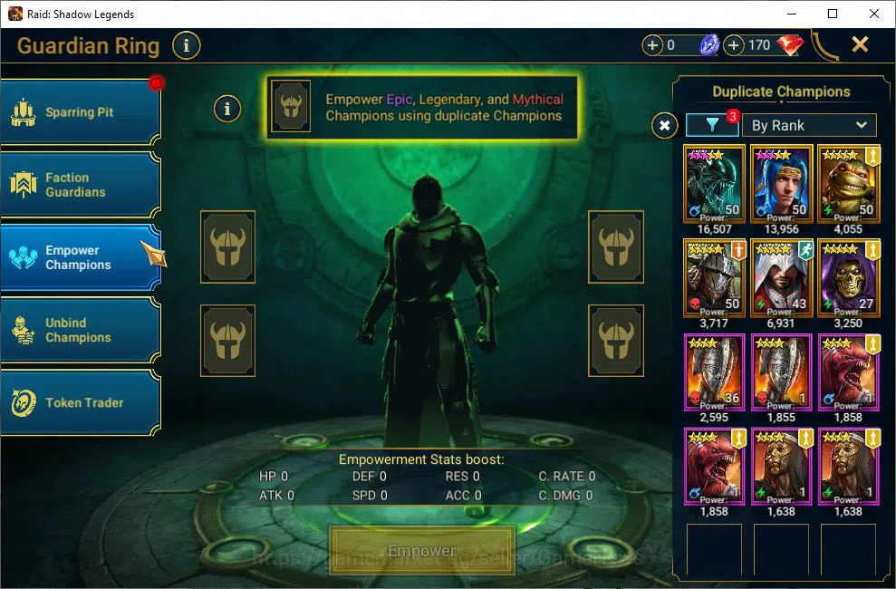 Raid: Shadow Legends Accounts Lv31 799K Power|1 Mythical (Androc)|21 Legendary(X image 9