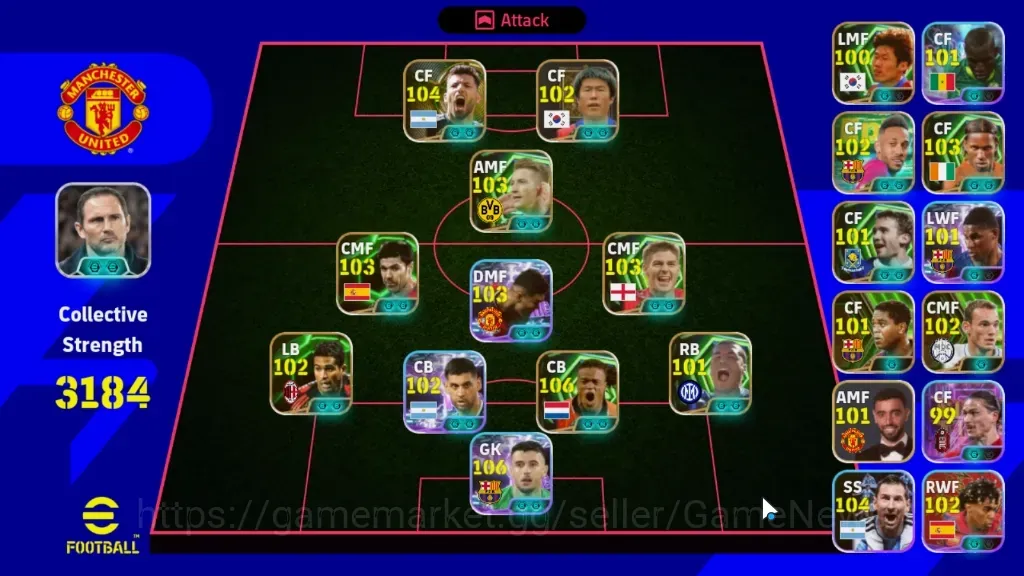 eFootball Accounts Legends & Iconic Players Android|Power 3184|15 Epic Edgar Davids,Sergio Aguero,M Reus,Xabi Alonso|10 Show 1
