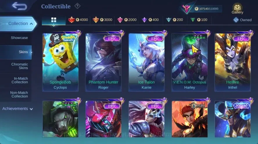 Mobile Legends: Bang Bang Accounts Hero 132|Skin 348|High Immo 111|PRIME[Granger,beat image 12