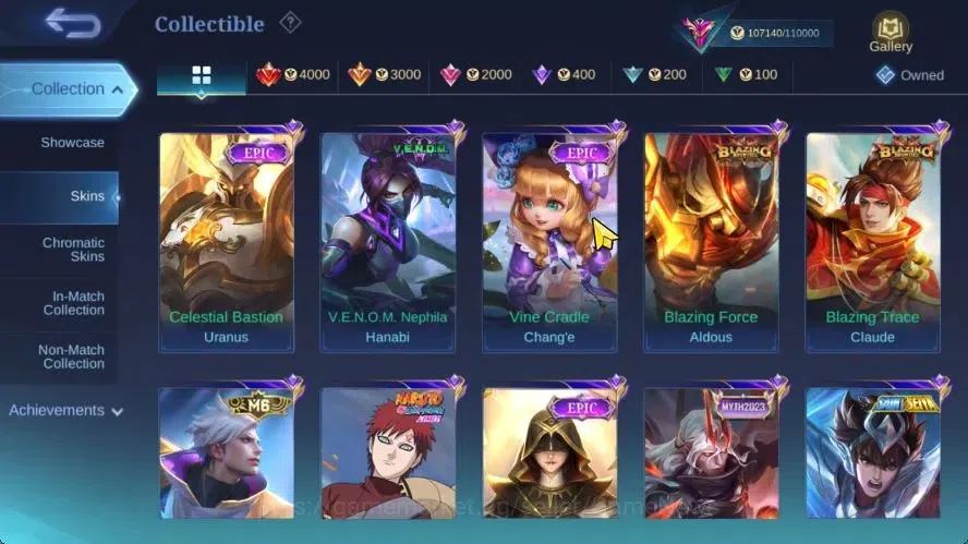 Mobile Legends: Bang Bang Accounts Hero 132|Skin 348|High Immo 111|PRIME[Granger,beat image 14