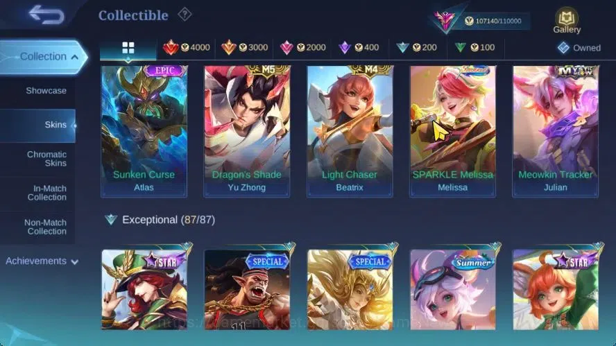 Mobile Legends: Bang Bang Accounts Hero 132|Skin 348|High Immo 111|PRIME[Granger,beat image 17