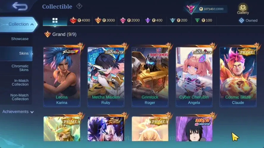 Mobile Legends: Bang Bang Accounts Hero 132|Skin 348|High Immo 111|PRIME[Granger,beat image 6