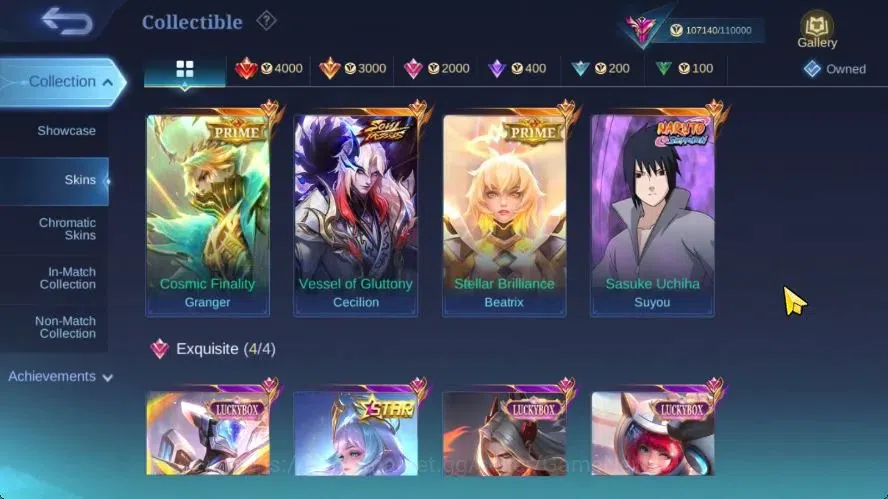 Mobile Legends: Bang Bang Accounts Hero 132|Skin 348|High Immo 111|PRIME[Granger,beat image 7