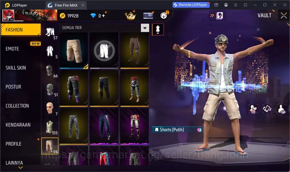 Free Fire Accounts Indonesia | UMP BOOYAH DAY LV.4 | BackPack HEARTRO image 13