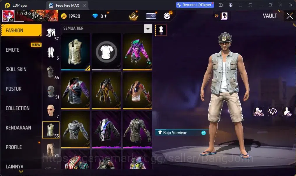 Free Fire Accounts Indonesia | UMP BOOYAH DAY LV.4 | BackPack HEARTRO image 14