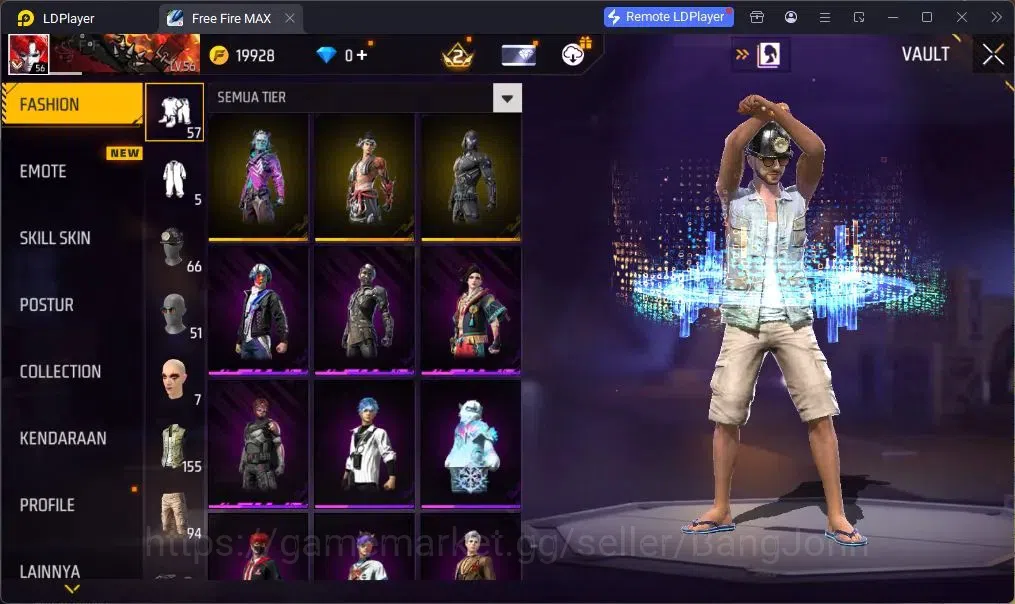 Free Fire Accounts Indonesia | UMP BOOYAH DAY LV.4 | BackPack HEARTRO image 19