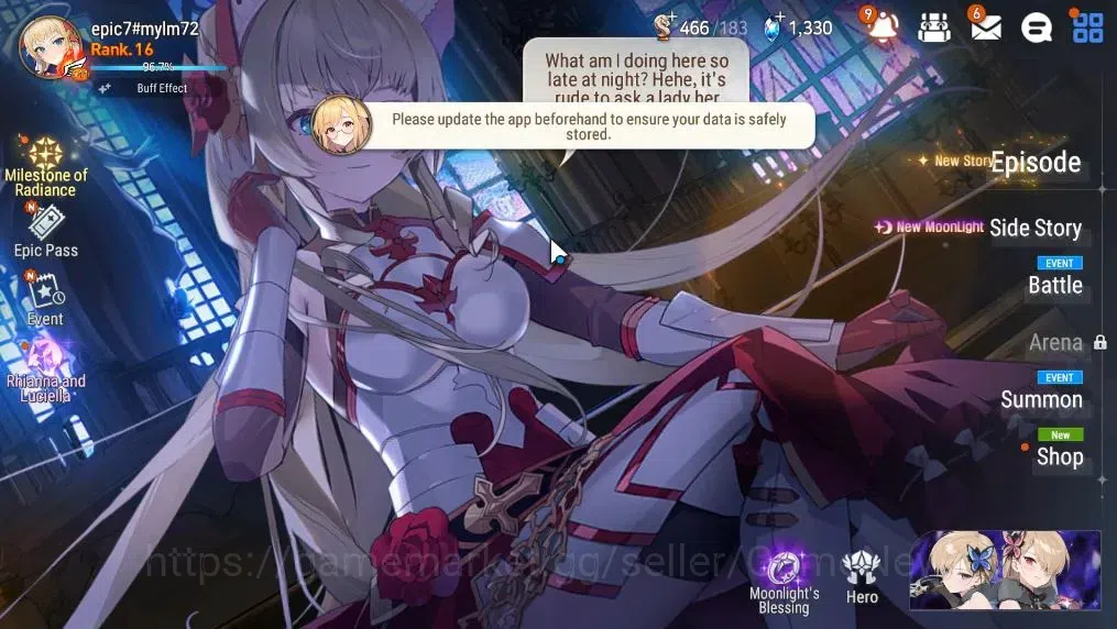 Epic Seven Accounts GLOBAL Unverif|New Era|2 ML(Rhiana N Luciel,EW Lud image 1