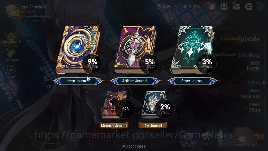 Epic Seven Accounts GLOBAL Unverif|New Era|2 ML(Rhiana N Luciel,EW Lud image 3