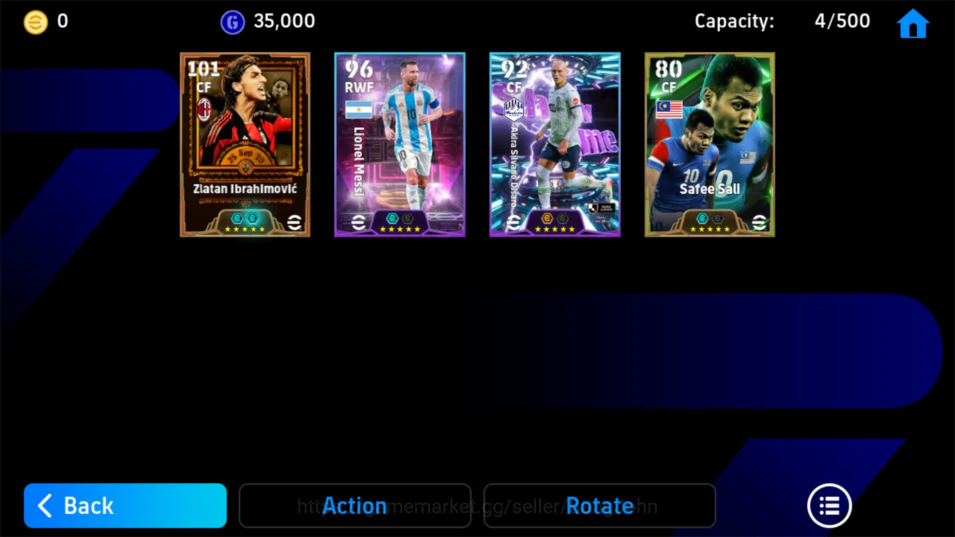 eFootball Accounts Others power 2831 | zlatan ibrahimovic big time | akira silvano disaro showtime | EFB128B 3