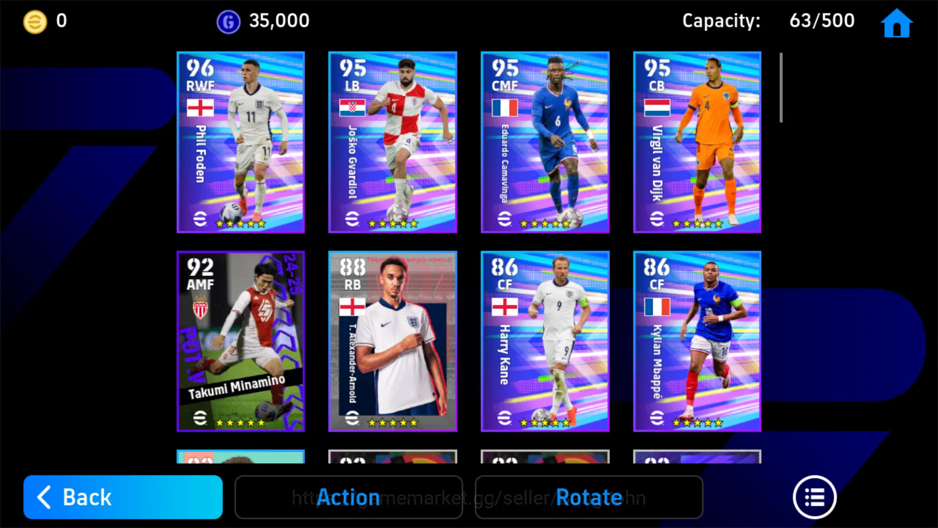 eFootball Accounts Others power 2831 | zlatan ibrahimovic big time | akira silvano disaro showtime | EFB128B 4