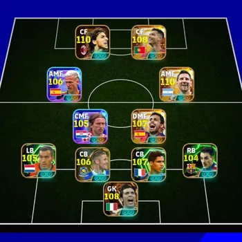 eFootball Accounts Others =\[ Collective 3301+ \]= | Ibrahimovic 110 | Ronaldo 108 | Messi 110 | Rodri 107 | Olmo 106