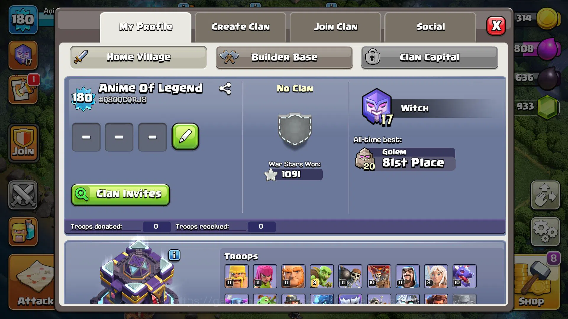 Clash of Clans Accounts Mid-Tier TH 15 MAX-BH 10|LV 180|HH 9|BK 82,AQ 84,63,MP 49,RC 40|CN OFF|933 Gems,3 Epic 6