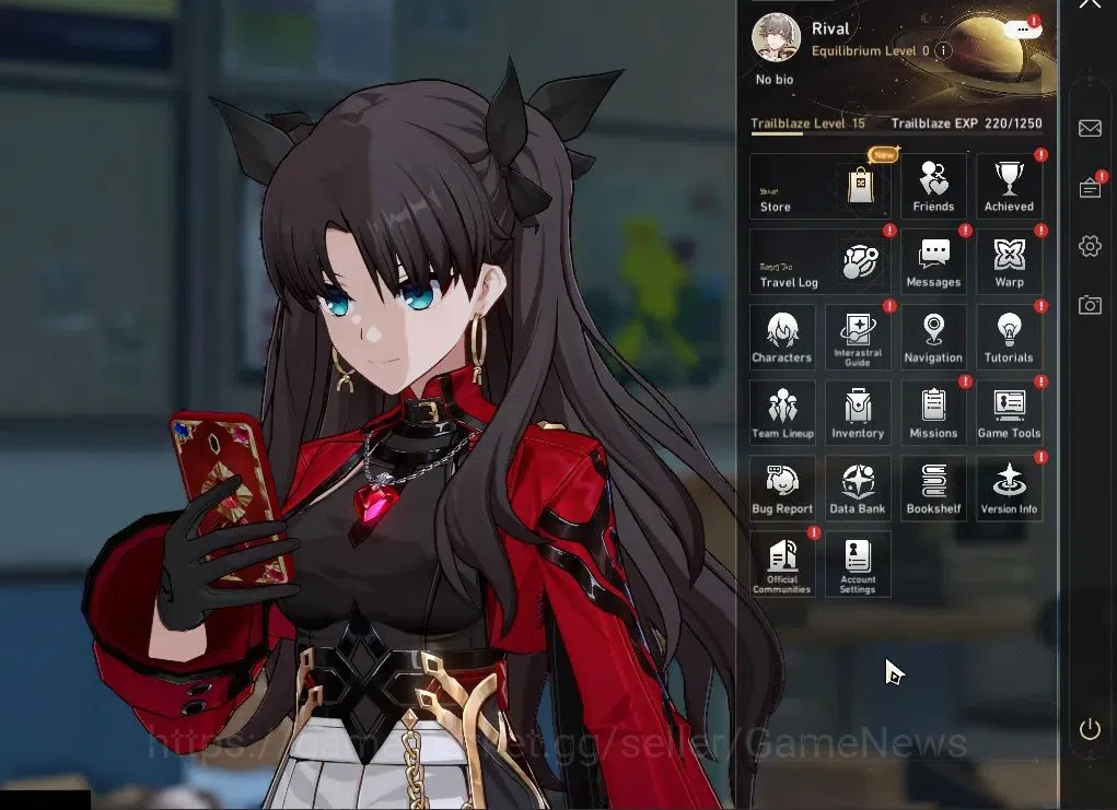Honkai Star Rail Accounts Starter Asia|TL 15|Starter|3 Char Limited|1066 Stellar Jade|Rin Tohsaka,Archer,Huohuo|Male 1