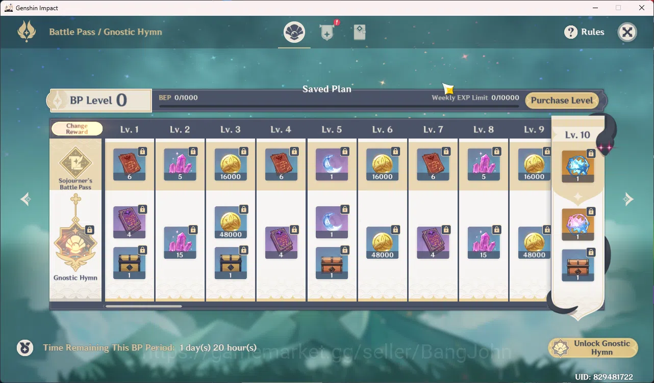 Genshin Impact Accounts nd-Game | ASIA | AR 60 | UID 82 | 18 Limit Neuvill image 15