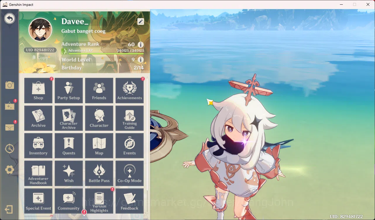 Genshin Impact Accounts nd-Game | ASIA | AR 60 | UID 82 | 18 Limit Neuvill image 19
