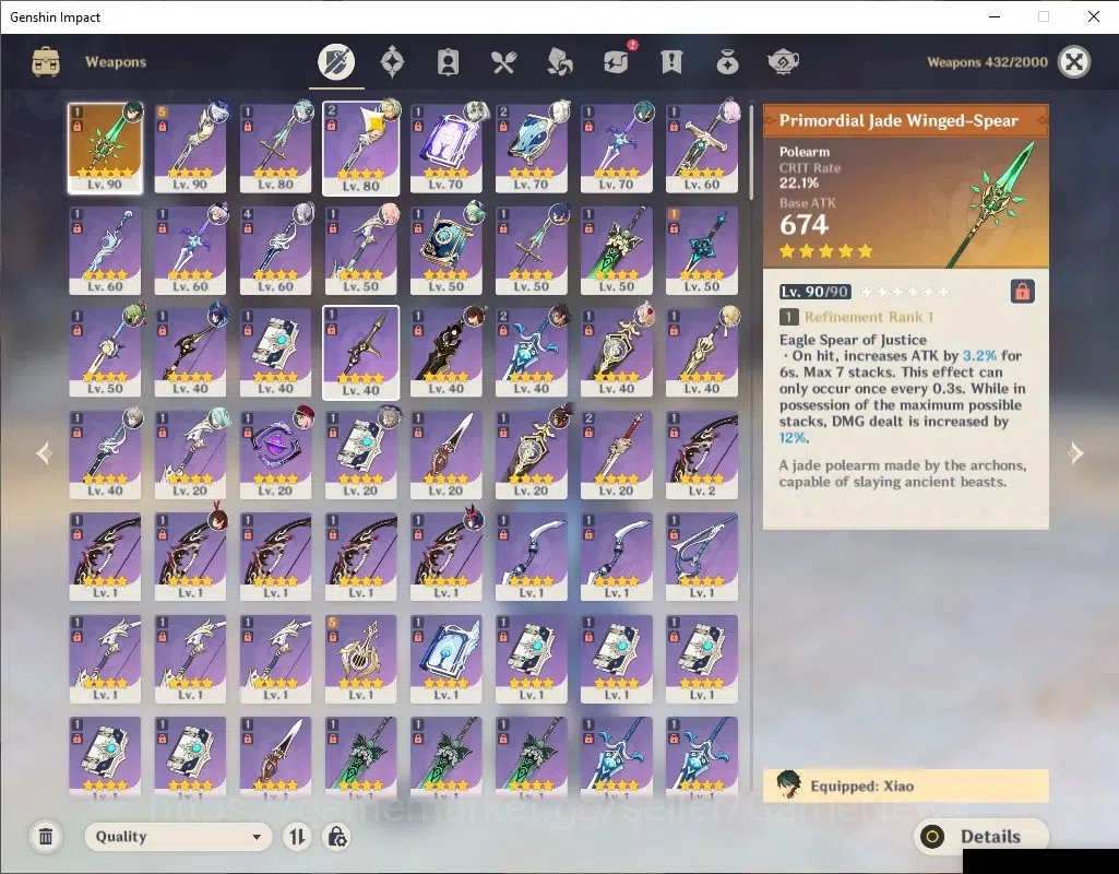 Genshin Impact Accounts ASIA|Ready Gacha|IF 21|AR 56|7 Limited+1(*5Wep)|Xi image 6