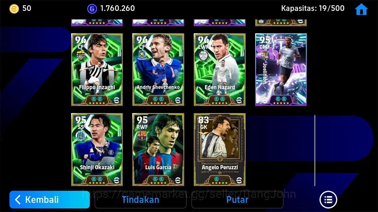 eFootball Accounts Legends & Iconic Players ANDROID|PW 3182|Legend Pele|Epic P Guardiola, J Zanetti, F Rijkaard|2026|EFB1311B 2