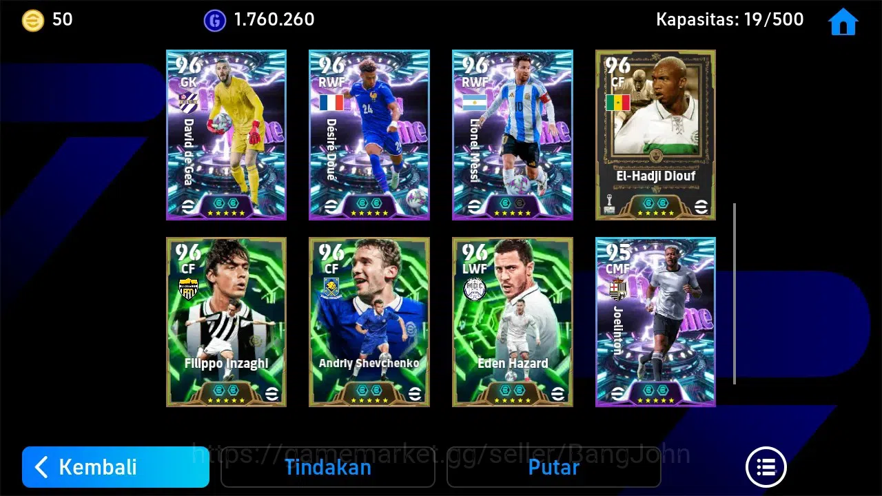 eFootball Accounts Legends & Iconic Players ANDROID|PW 3182|Legend Pele|Epic P Guardiola, J Zanetti, F Rijkaard|2026|EFB1311B 3