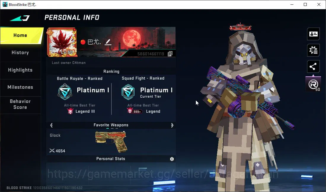 Blood Strike Accounts ASIA|Collab EVA Katya,Scar+Limit RPK-Vermilion,MP1 image 5