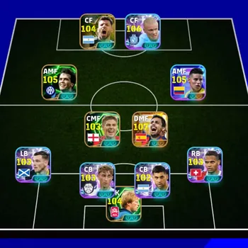 eFootball Accounts Mid-Tier 8 Meneger Booster Kolektif 3217+ || Halland Show Time X James Rodriguez X Rodrigo Bight Time X