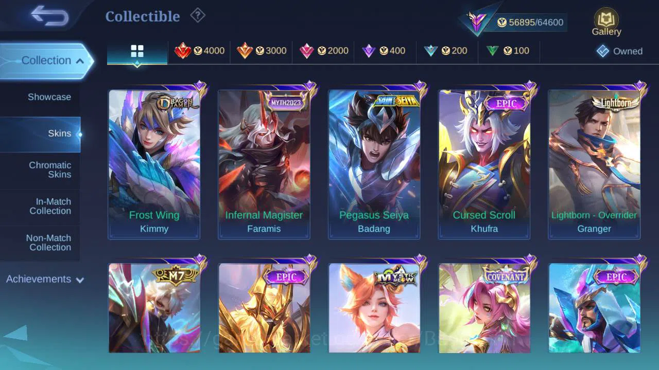 Mobile Legends: Bang Bang Accounts Global, Skin 236,Hero 132|annu Lesley,zodia selena image 13