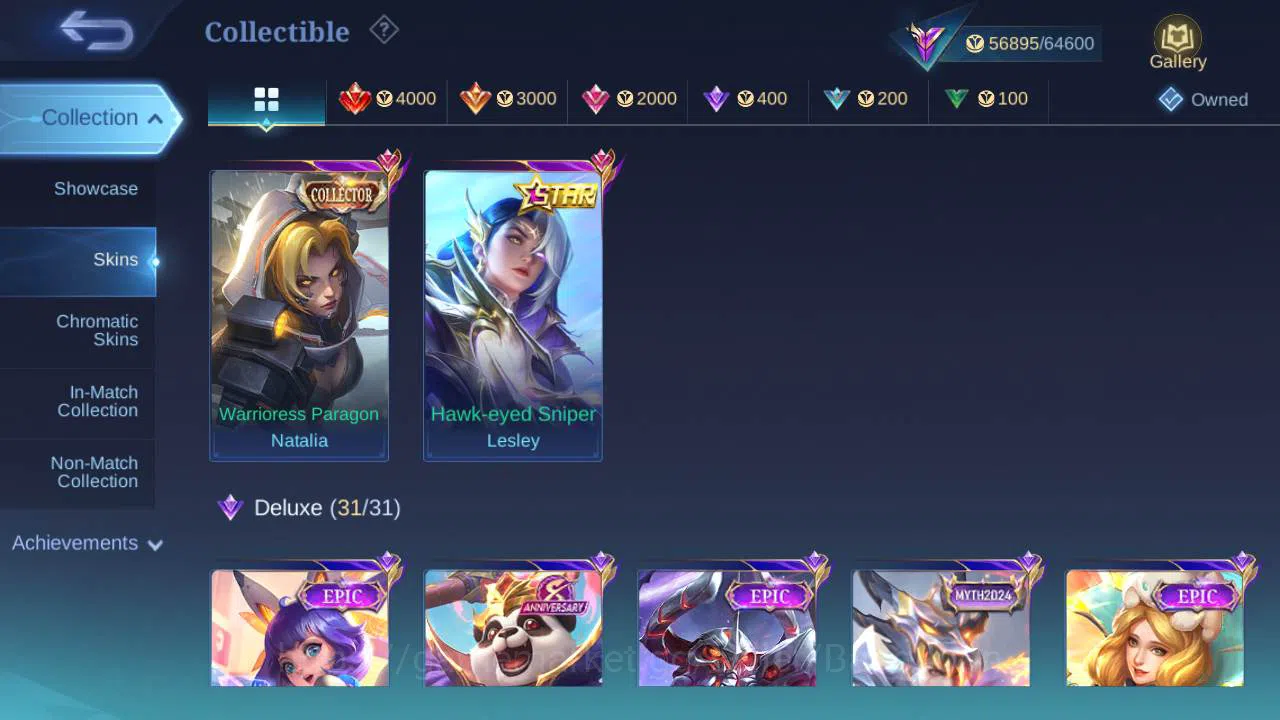 Mobile Legends: Bang Bang Accounts Global, Skin 236,Hero 132|annu Lesley,zodia selena image 16