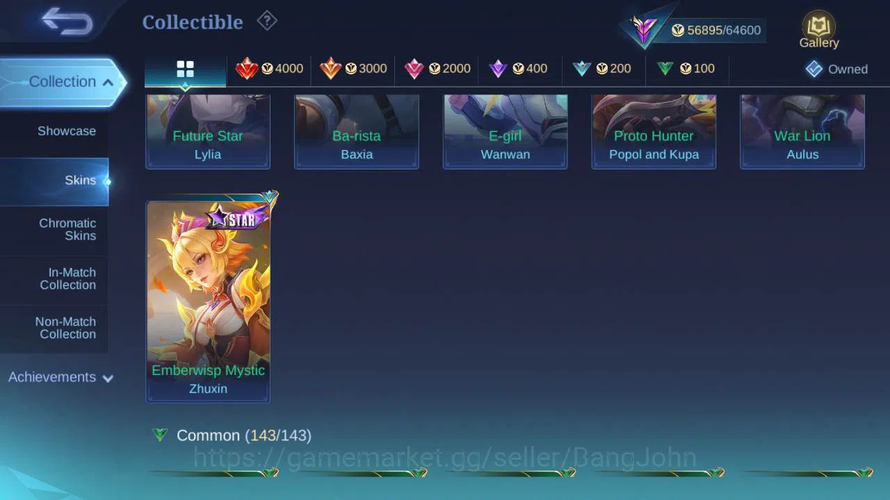 Mobile Legends: Bang Bang Accounts Global, Skin 236,Hero 132|annu Lesley,zodia selena image 6