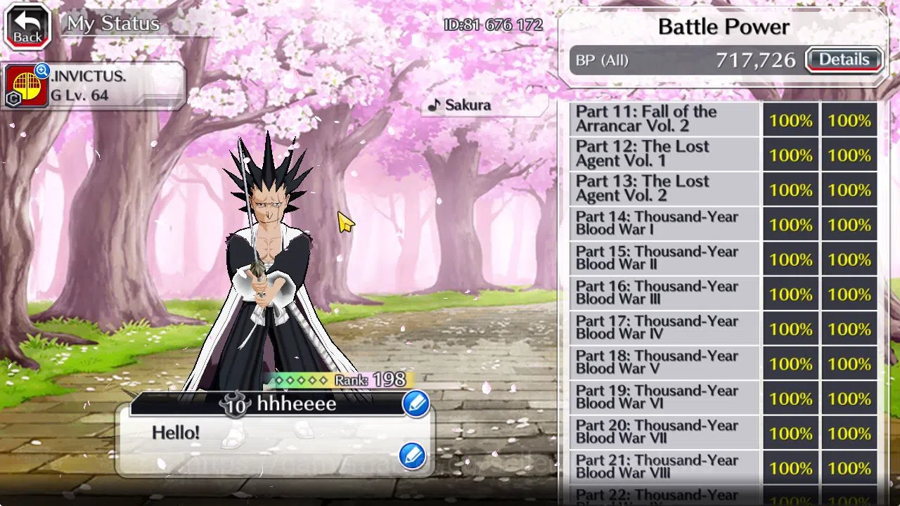 Bleach: Brave Souls Accounts [GLOBAL]46K Orbs|Meninas,LilToto TYBW26,Rukia 10th image 5