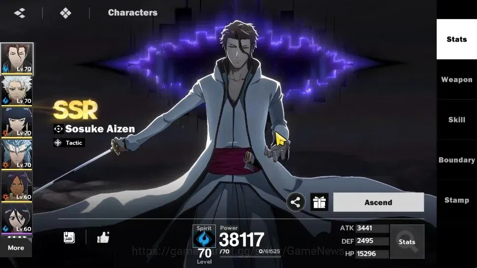 BLEACH: Soul Resonance Accounts NuverseSEA LV 55|7 SSR [(AizenB1,Toshiro,Urahara)+ image 3