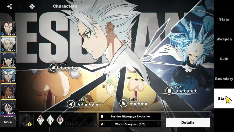 BLEACH: Soul Resonance Accounts NuverseSEA LV 55|7 SSR [(AizenB1,Toshiro,Urahara)+ image 9