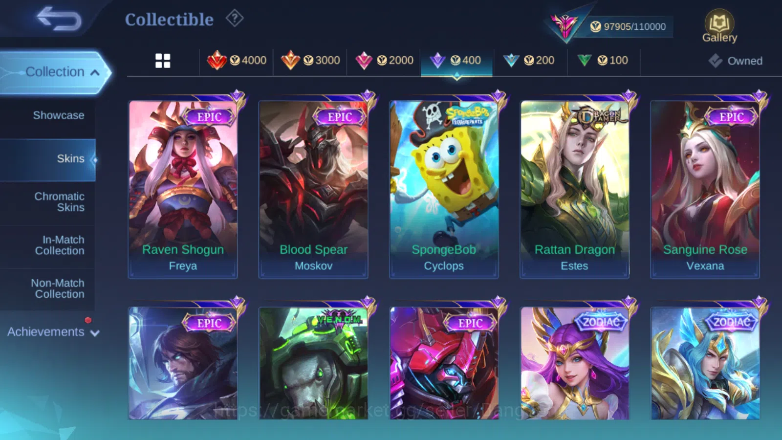 Mobile Legends: Bang Bang Accounts Hero 131 | skin 332 legend freya | 11.11 thamuz n image 11