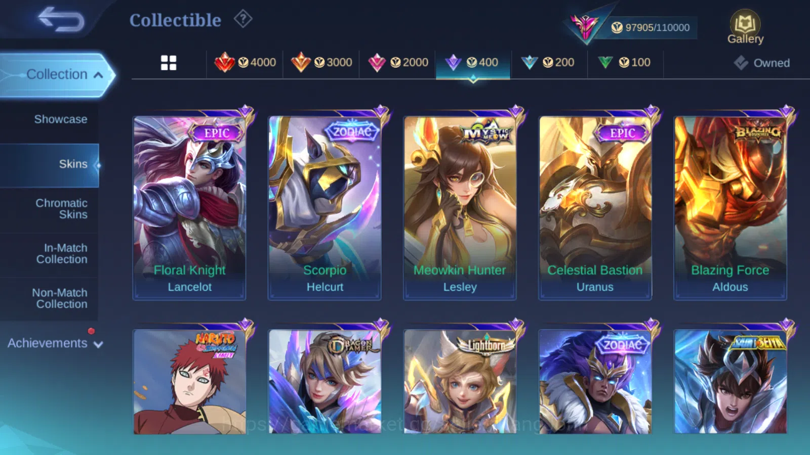 Mobile Legends: Bang Bang Accounts Hero 131 | skin 332 legend freya | 11.11 thamuz n image 13
