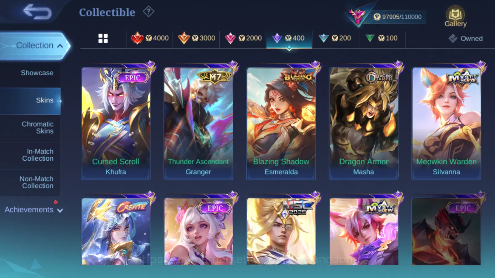 Mobile Legends: Bang Bang Accounts Hero 131 | skin 332 legend freya | 11.11 thamuz n image 15