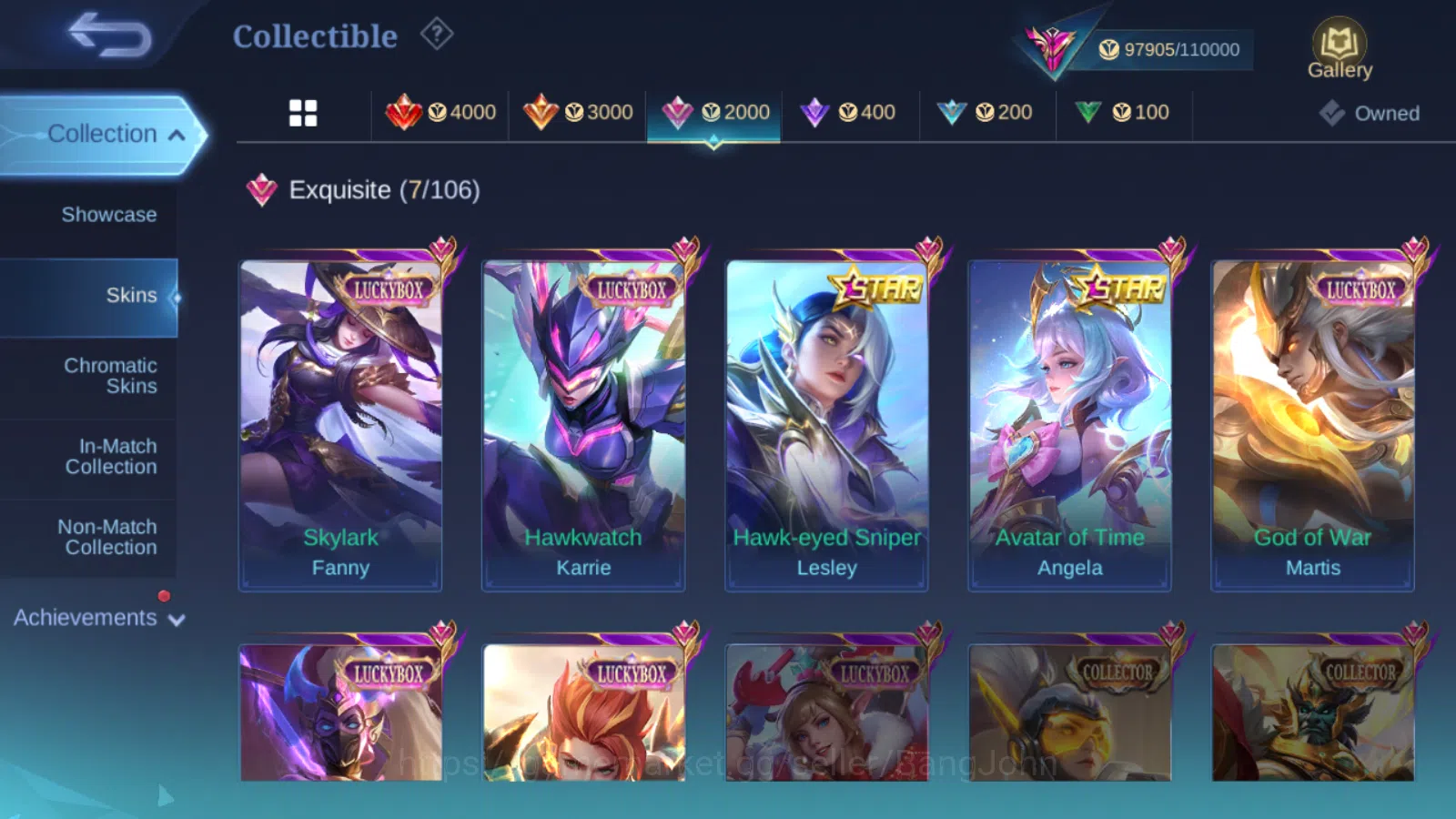 Mobile Legends: Bang Bang Accounts Hero 131 | skin 332 legend freya | 11.11 thamuz n image 7