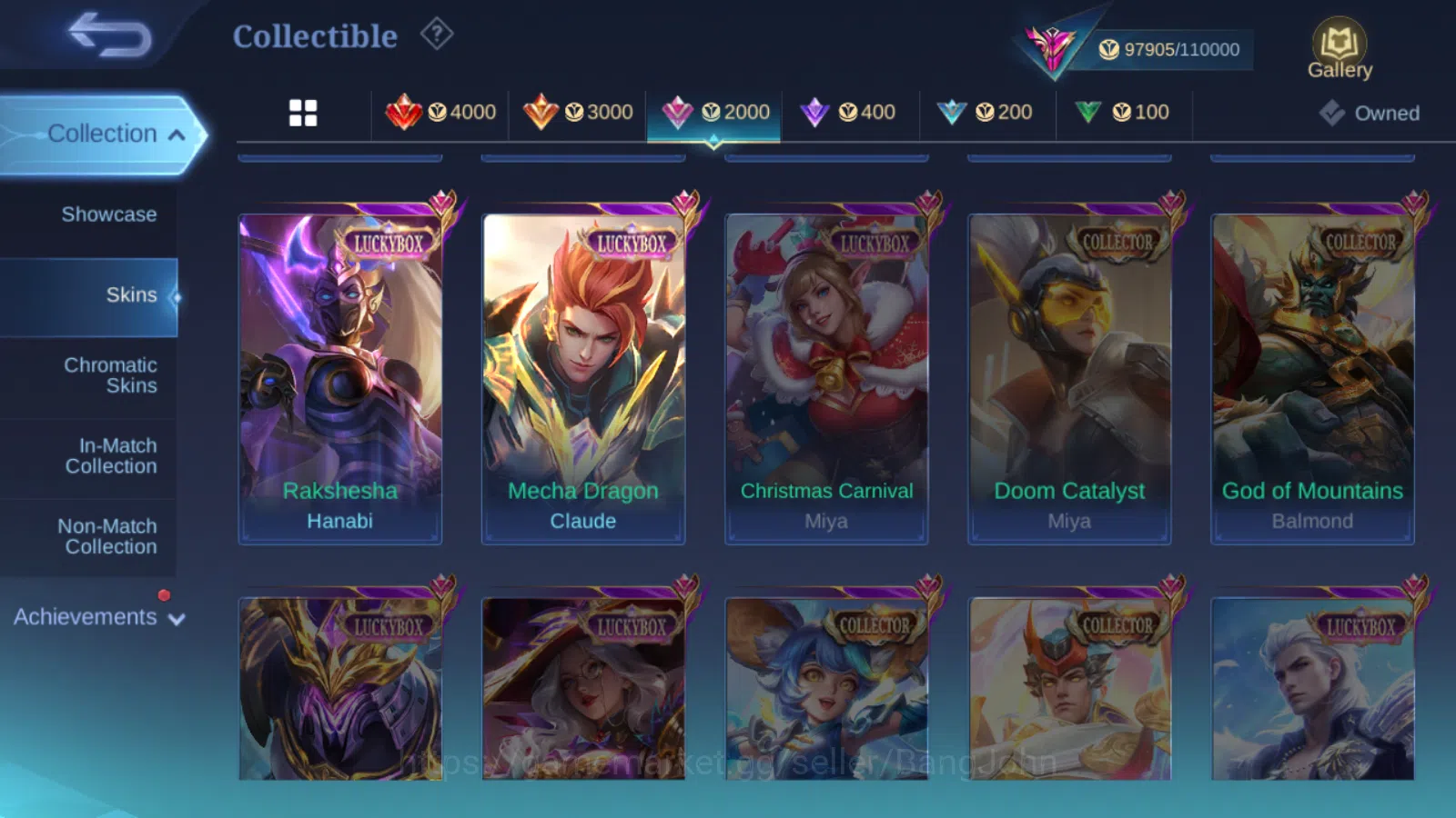 Mobile Legends: Bang Bang Accounts Hero 131 | skin 332 legend freya | 11.11 thamuz n image 8
