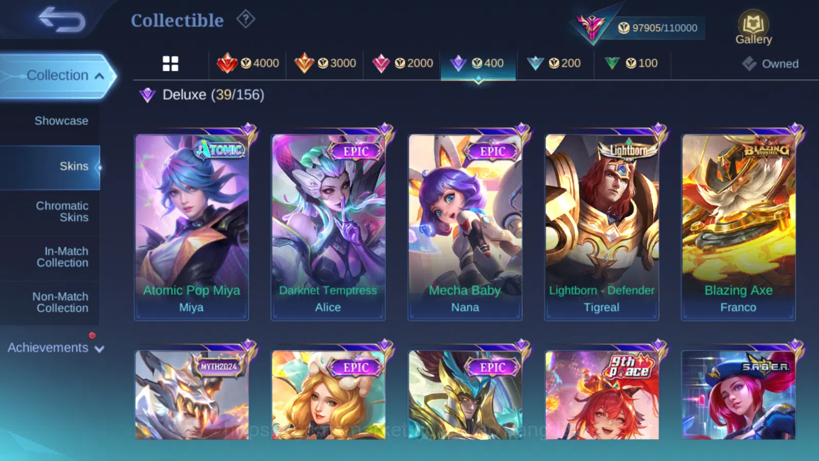 Mobile Legends: Bang Bang Accounts Hero 131 | skin 332 legend freya | 11.11 thamuz n image 9