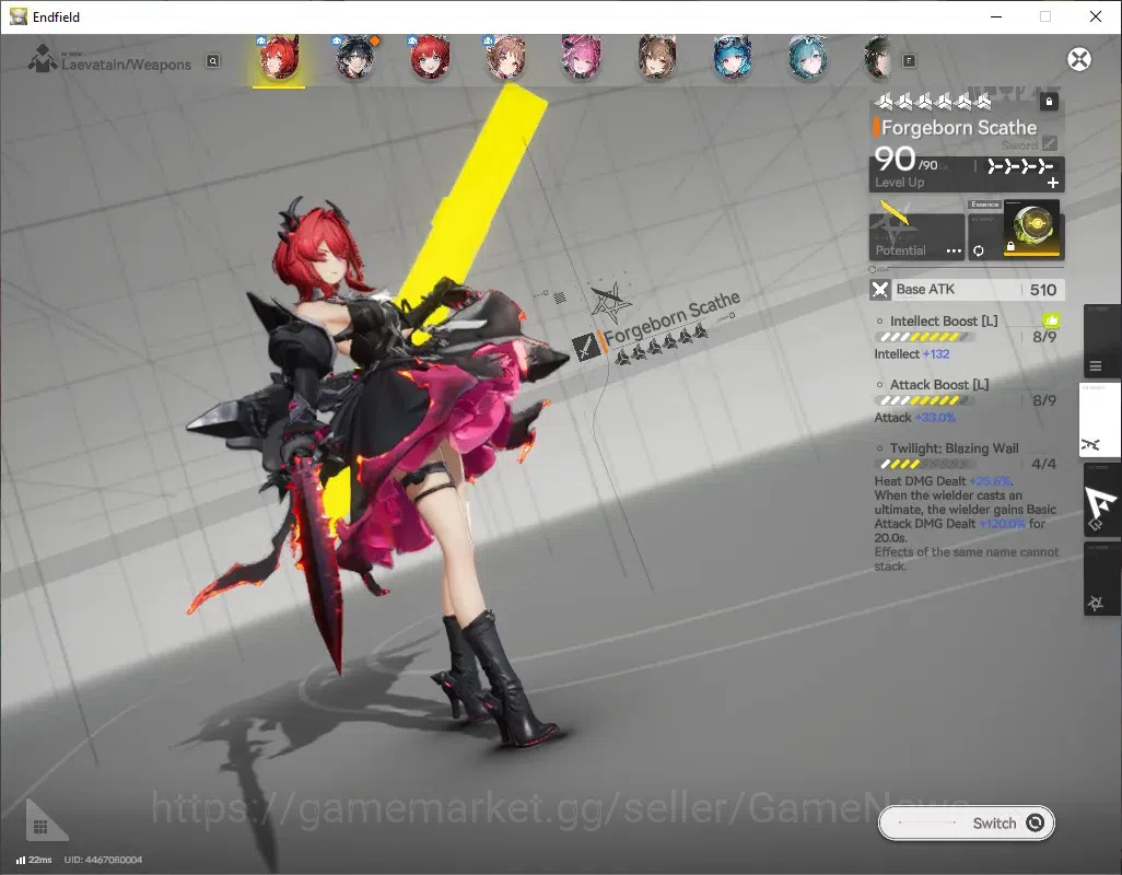 Arknights: Endfield Accounts ASIA|Lv 53|7 SSR (5 Limited) + 10 (6* Weapon)|[Laevatain,Yvonne P1]+Signature,Gilberta,Zhuang 3