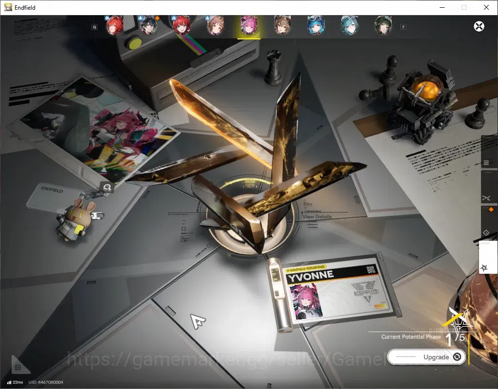 Arknights: Endfield Accounts ASIA|Lv 53|7 SSR (5 Limited) + 10 (6* Weapon)|[Laevatain,Yvonne P1]+Signature,Gilberta,Zhuang 6